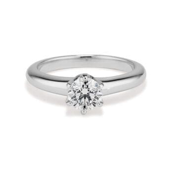 100-671 Diamond and Platinum Coronet Ring